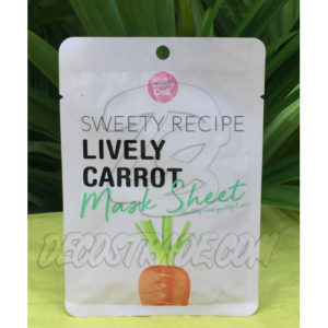 Тканевая маска для сужения пор с Морковью «Sweety Recipe», 25 гр